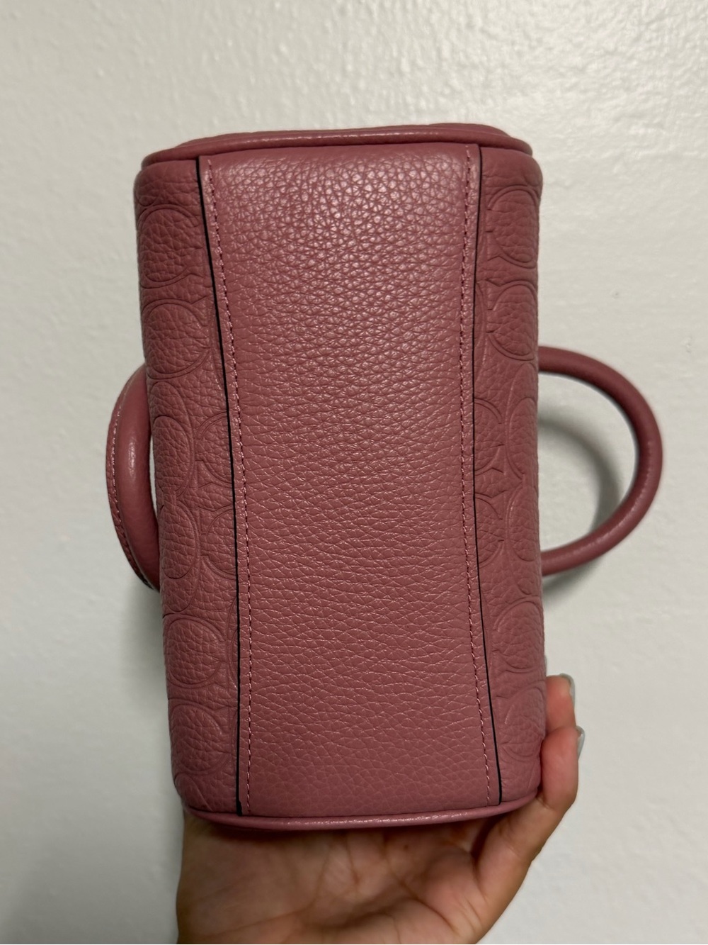 🍎BACK TO SCHOOL SALE PRICE FIRM🍎 Coach Mini Rowan Peony Embossed Leather - Picture 3 of 6